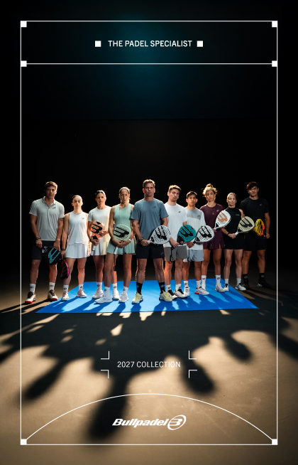 Equipe Bullpadel com raquetes da coleção 2027